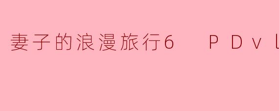 妻子的浪漫旅行6 PDvlog